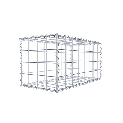 Gabion 80 cm x 40 cm x 40 cm (L x H x D), maskstorlek 10 cm x 10 cm, spiral