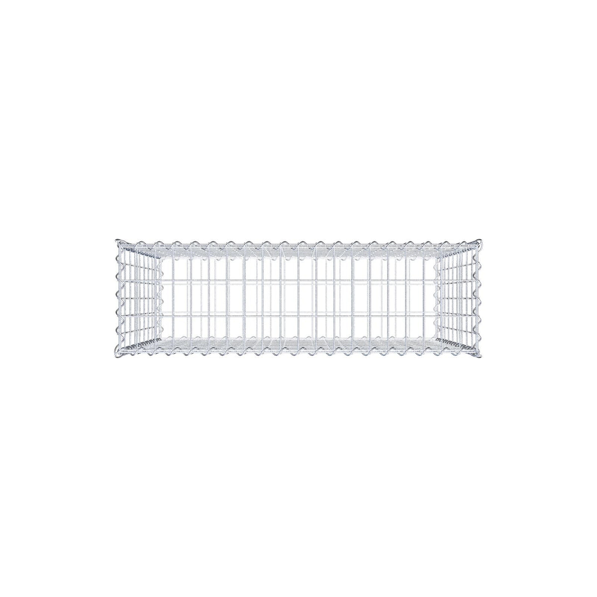 Gabion 100 cm x 90 cm x 30 cm (L x H x P), mailles 5 cm x 10 cm, spirale