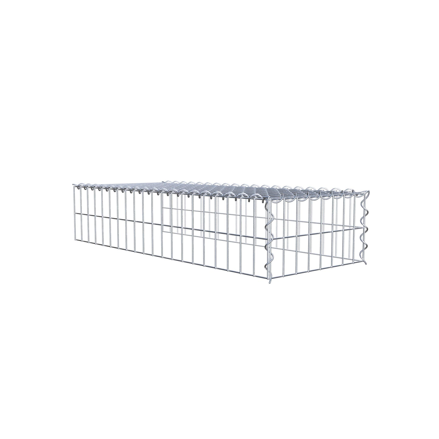 Gabião tipo 4 100 cm x 20 cm x 40 cm (C x A x P), malhagem 5 cm x 10 cm, espiral