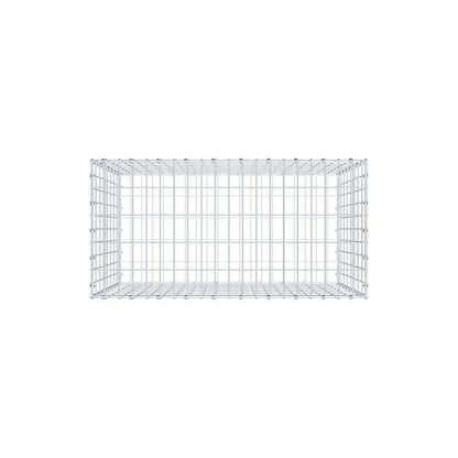 Gabion 100 cm x 80 cm x 50 cm (L x H x P), mailles 5 x 10 cm, anneau en spirale