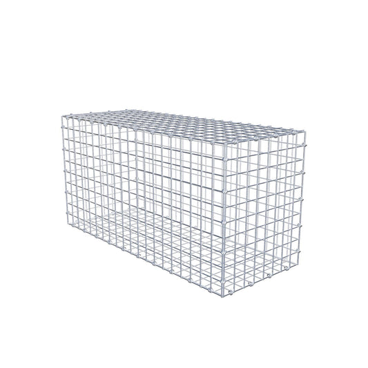 Gabion 100 cm x 50 cm x 40 cm (L x H x D), maskstorlek 5 x 5 cm, spiralring
