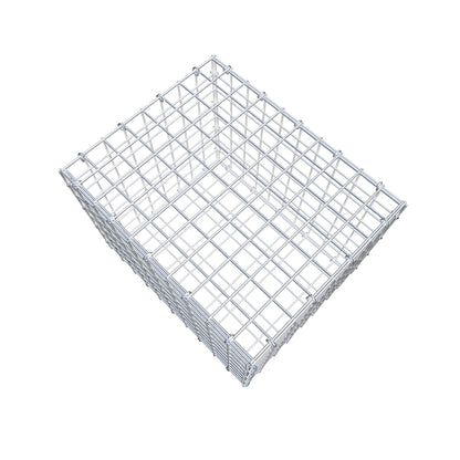 Gabion 50 cm x 40 cm x 40 cm (L x H x D), mesh size 5 cm x 5 cm, C-ring
