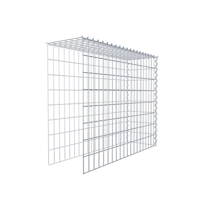 Gabion rapporté type 4 100 cm x 80 cm x 30 cm (L x H x P), mailles 5 cm x 10 cm, spirale