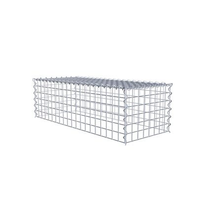 Add-on schanskorf type 3 100 cm x 30 cm x 40 cm (L x H x D), maaswijdte 5 cm x 5 cm, spiraalvormig