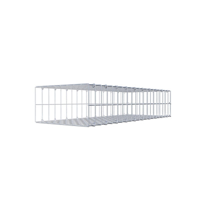 Opzetpaal type 2 100 cm x 20 cm x 40 cm, maaswijdte 5 cm x 10 cm, C-ring
