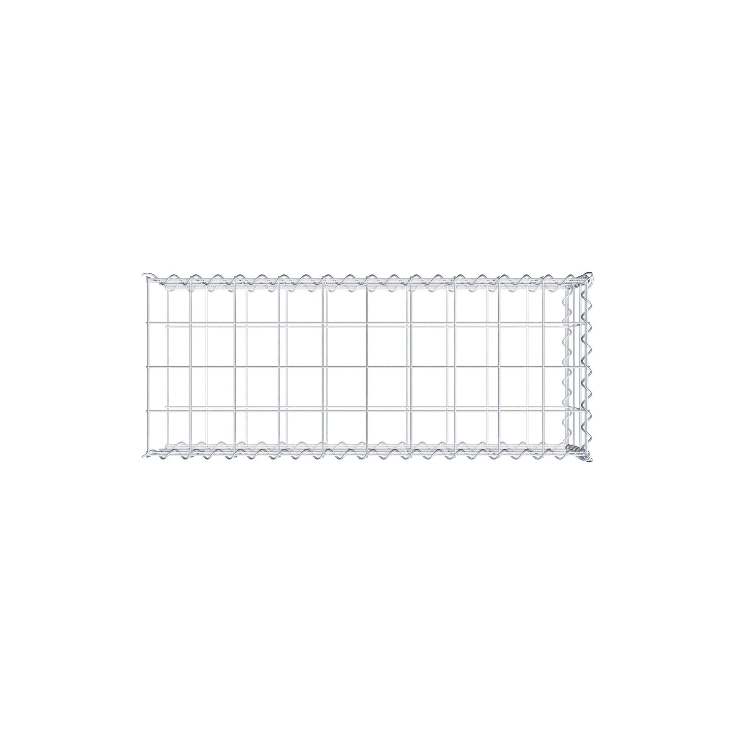 Add-on schanskorf type 2 100 cm x 30 cm x 40 cm (L x H x D), maaswijdte 10 cm x 10 cm, spiraal