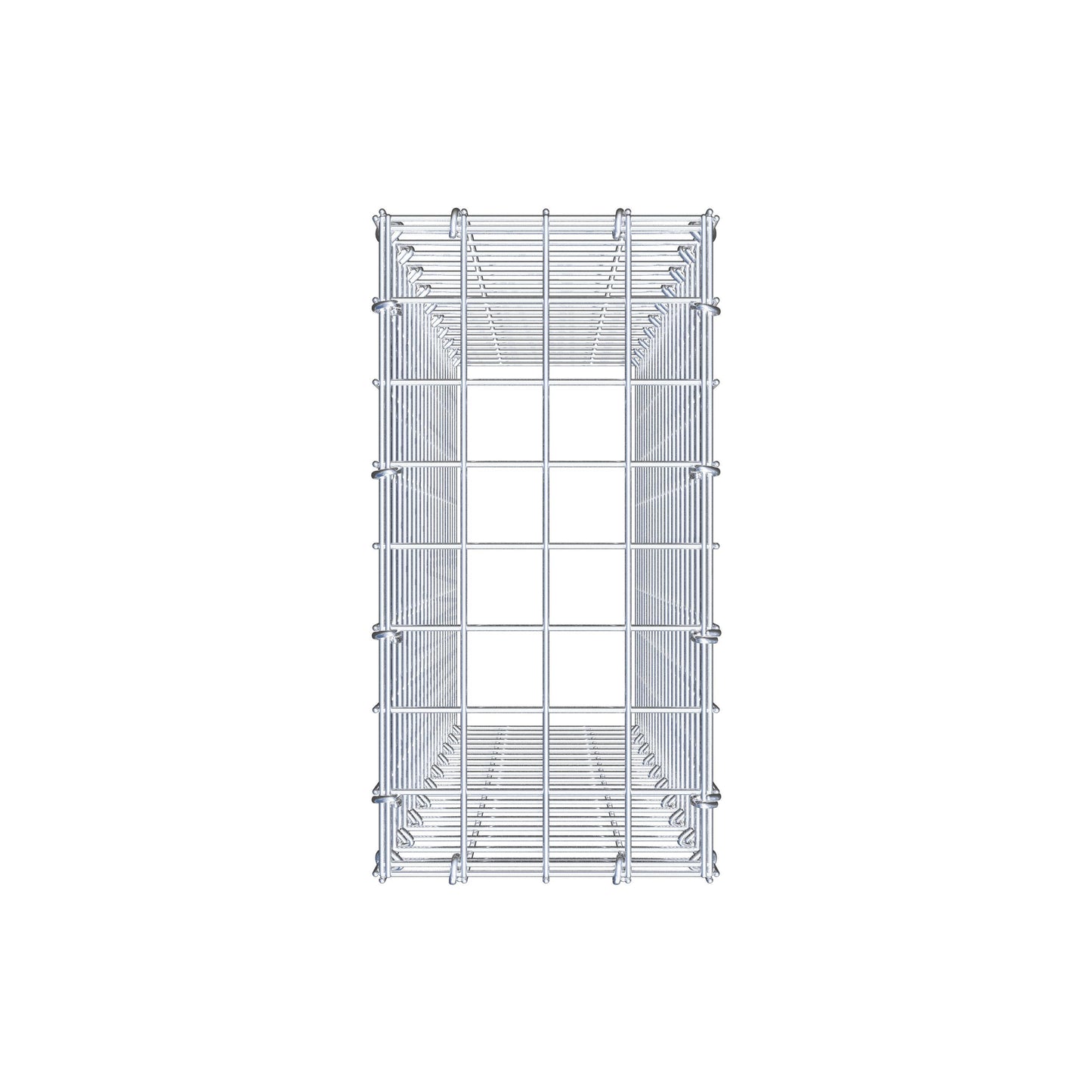 Type 3 oplegkorf 100 cm x 20 cm x 40 cm (L x H x D), maaswijdte 5 cm x 5 cm, C-ring