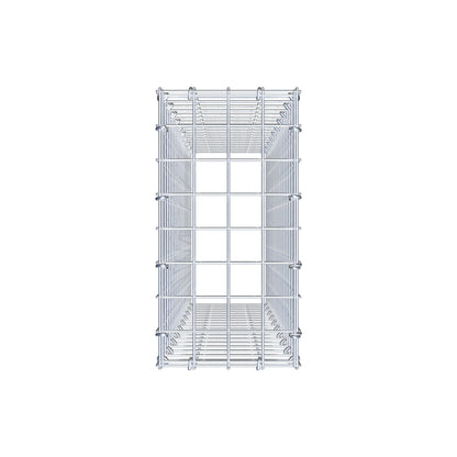 Type 3 oplegkorf 100 cm x 20 cm x 40 cm (L x H x D), maaswijdte 5 cm x 5 cm, C-ring