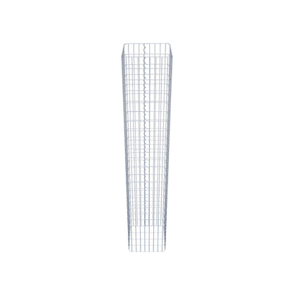 Colonne de gabion carrée 42 cm x 42 cm, 230 cm de hauteur, MW 5 cm x 10 cm