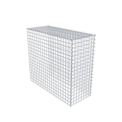 Opvokset gabion type 4 100 cm x 90 cm x 40 cm (L x H x D), maskestørrelse 5 cm x 5 cm, spiral