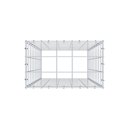 Type 3 oplegkorf 100 cm x 50 cm x 30 cm (L x H x D), maaswijdte 10 cm x 10 cm, C-ring