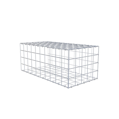 Gavión complementario de tipo 2 100 cm x 40 cm x 50 cm (L x A x P), malla 10 cm x 10 cm, anillo en C