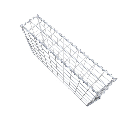 Opbouw schanskorf type 3 100 cm x 60 cm x 20 cm (L x H x D), maaswijdte 10 cm x 10 cm, spiraal
