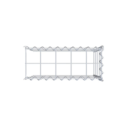 Gabbione aggiuntivo tipo 4 50 cm x 40 cm x 20 cm (L x H x P), dimensione maglia 10 cm x 10 cm, a spirale