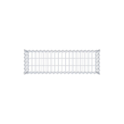 Gabione 100 cm x 30 cm x 30 cm (L x H x T), Maschenweite 5 cm x 10 cm, Spirale