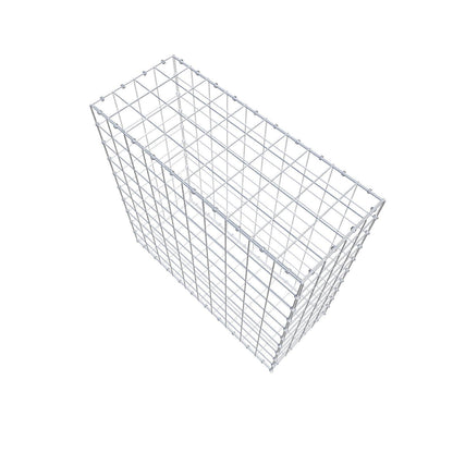 Gabion 100 cm x 100 cm x 40 cm (L x H x D), mesh size 10 x 10 cm, spiral ring