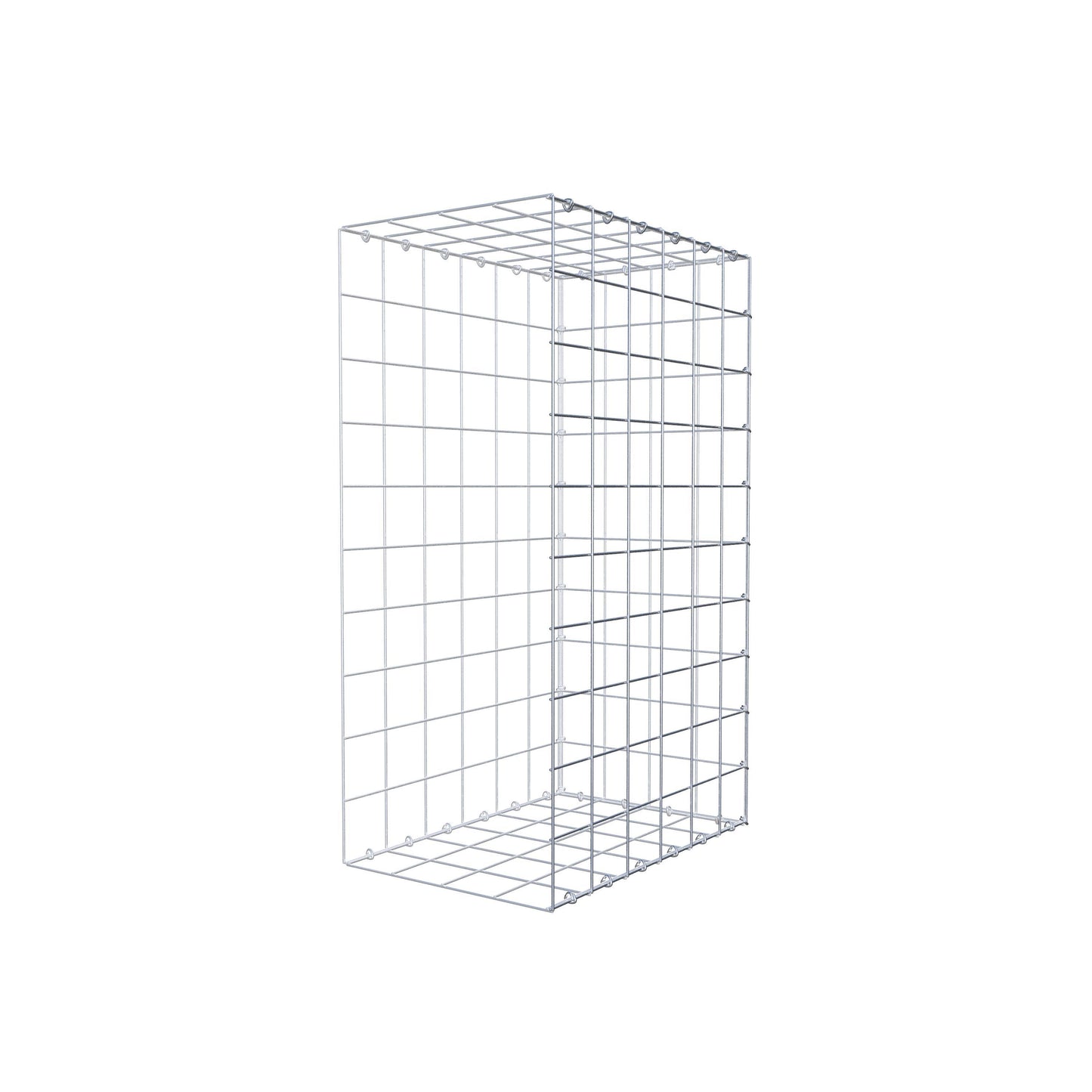 Type 2 oplegkorf 100 cm x 60 cm x 40 cm (L x H x D), maaswijdte 10 cm x 10 cm, C-ring