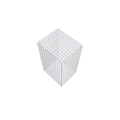 Type 3 oplegkorf 100 cm x 60 cm x 50 cm (L x H x D), maaswijdte 5 cm x 5 cm, C-ring