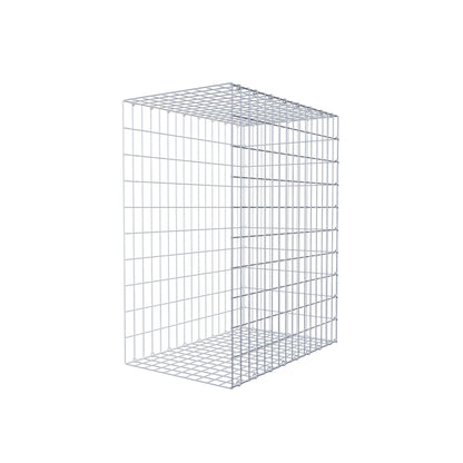 Opzetpaal type 2 100 cm x 80 cm x 50 cm, maaswijdte 5 cm x 10 cm, C-ring