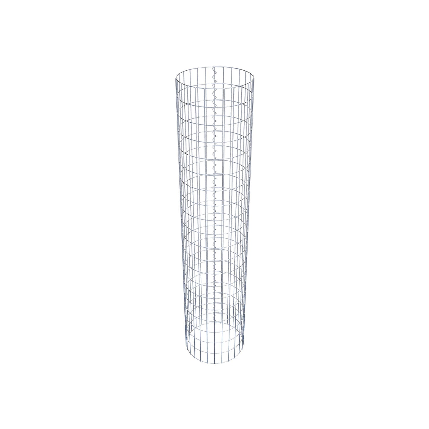 Gabionsøjle ca. 42 cm diameter, 200 cm højde, maskestørrelse 5 cm x 10 cm