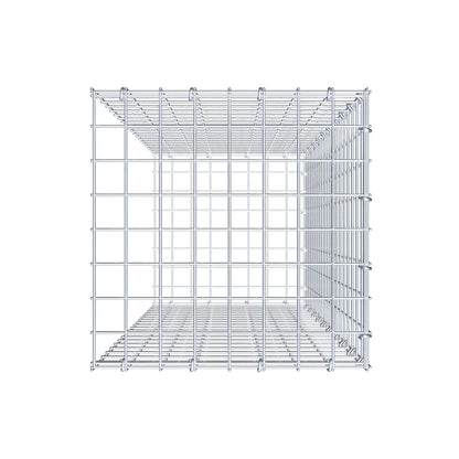 Gabbione aggiuntivo di tipo 2 100 cm x 40 cm x 40 cm (L x H x P), maglia 5 cm x 5 cm, anello a C