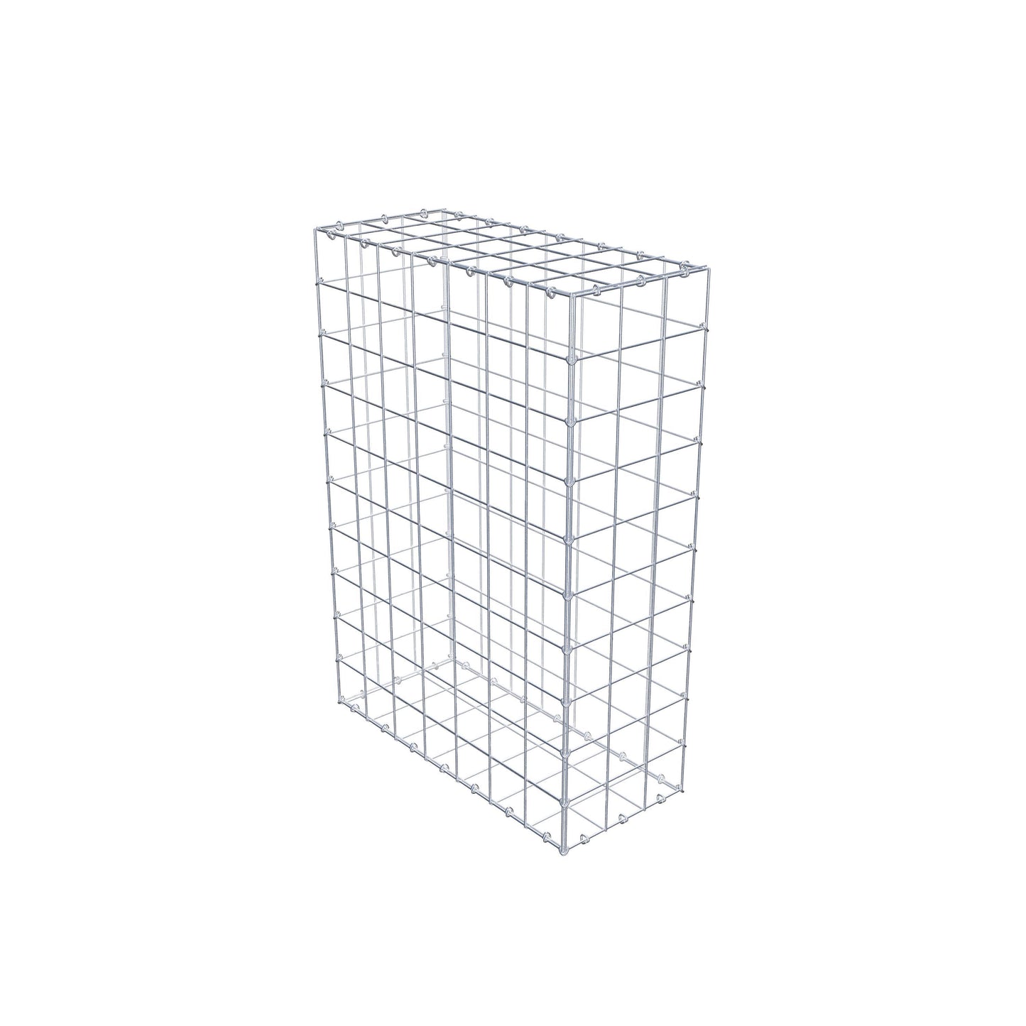 Gabbione 100 cm x 70 cm x 30 cm (L x H x P), maglia 10 cm x 10 cm, anello a C