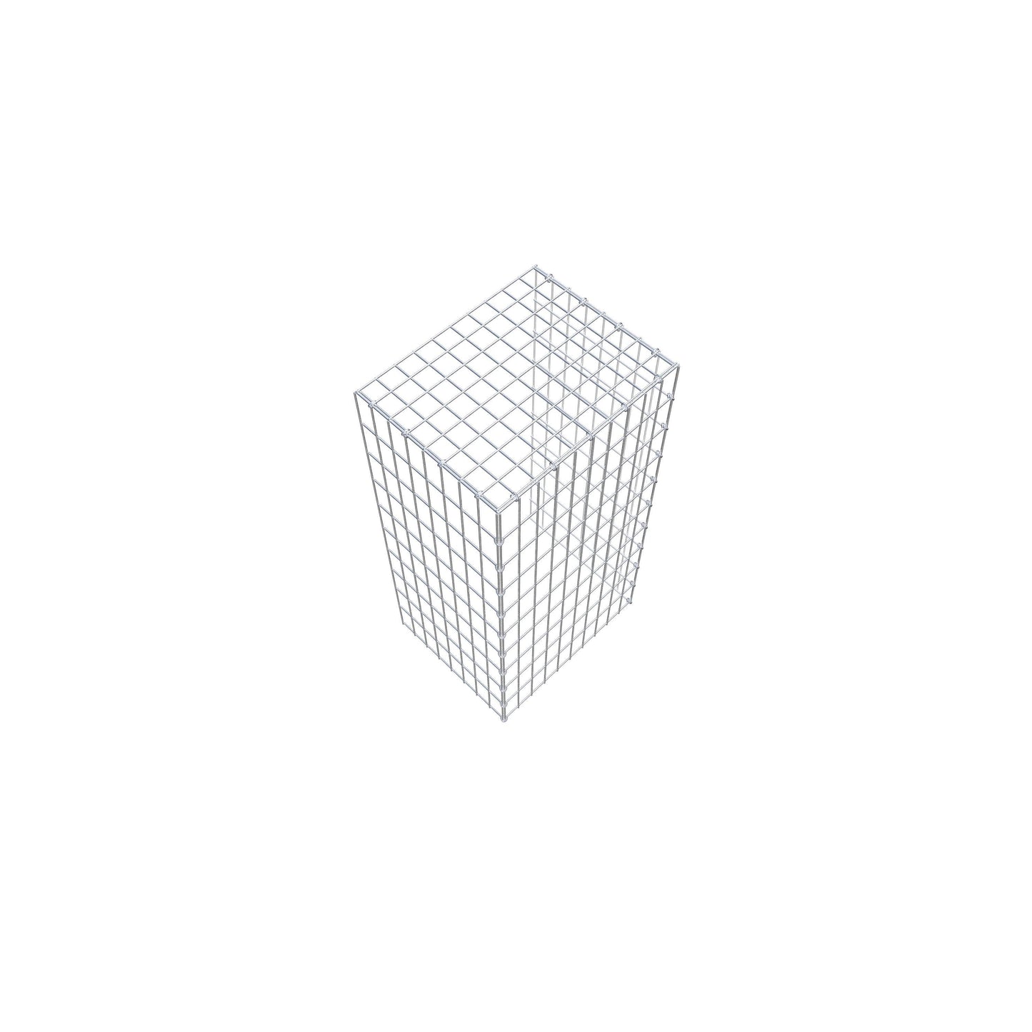 Opzetpaal type 4 100 cm x 40 cm x 50 cm (L x H x D), maaswijdte 5 cm x 10 cm, C-ring