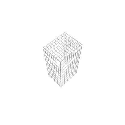 Opzetpaal type 4 100 cm x 40 cm x 50 cm (L x H x D), maaswijdte 5 cm x 10 cm, C-ring