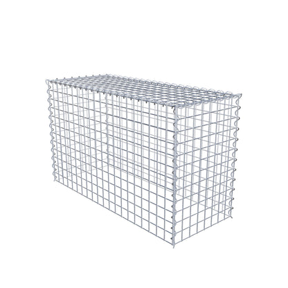 Gabion rapporté type 3 100 cm x 60 cm x 40 cm (L x H x P), mailles 5 cm x 5 cm, spirale