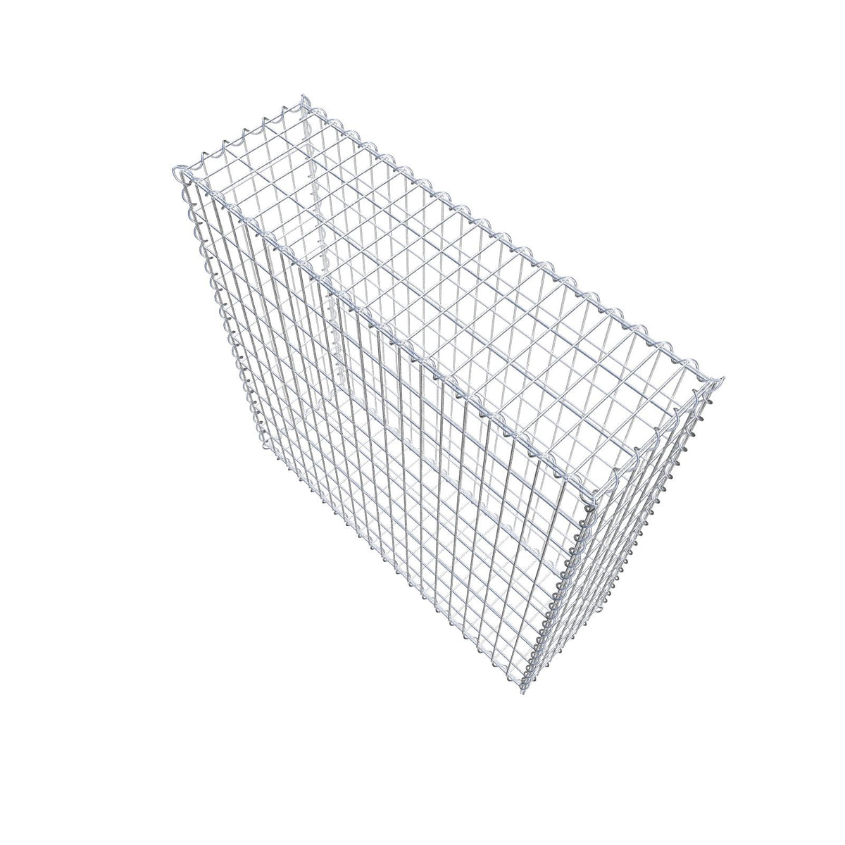 Schanskorf 100 cm x 100 cm x 30 cm (L x H x D), maaswijdte 5 cm x 10 cm, spiraal