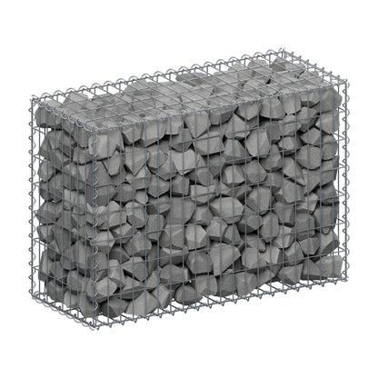 Gabione 100 cm x 70 cm x 40 cm (L x H x T), Maschenweite 5 cm x 10 cm, Spirale