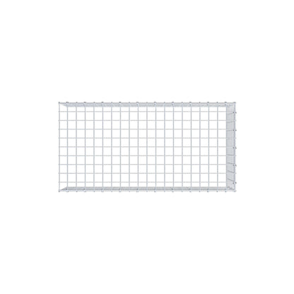 Type 4 oplegkorf 100 cm x 30 cm x 50 cm (L x H x D), maaswijdte 5 cm x 5 cm, C-ring