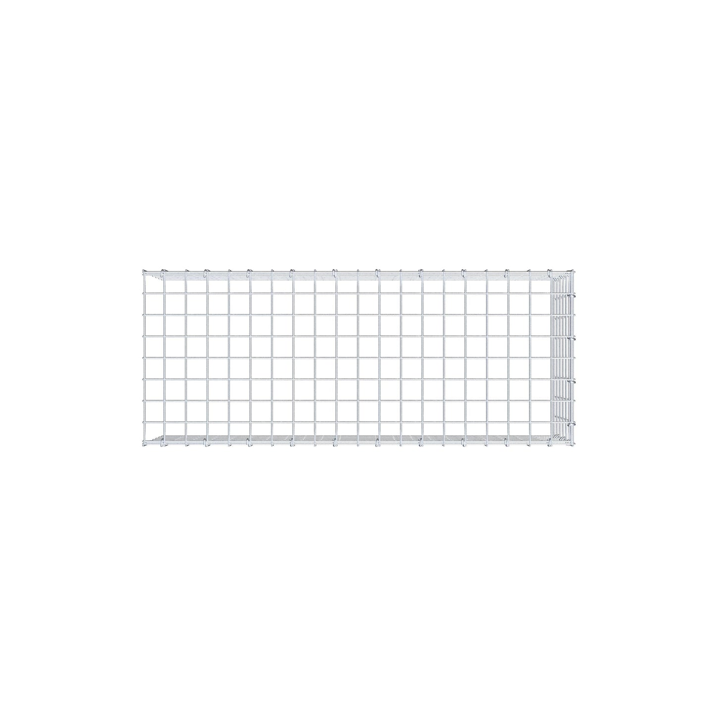 Gabbione aggiuntivo di tipo 4 100 cm x 30 cm x 40 cm (L x A x P), maglia 5 cm x 5 cm, anello a C