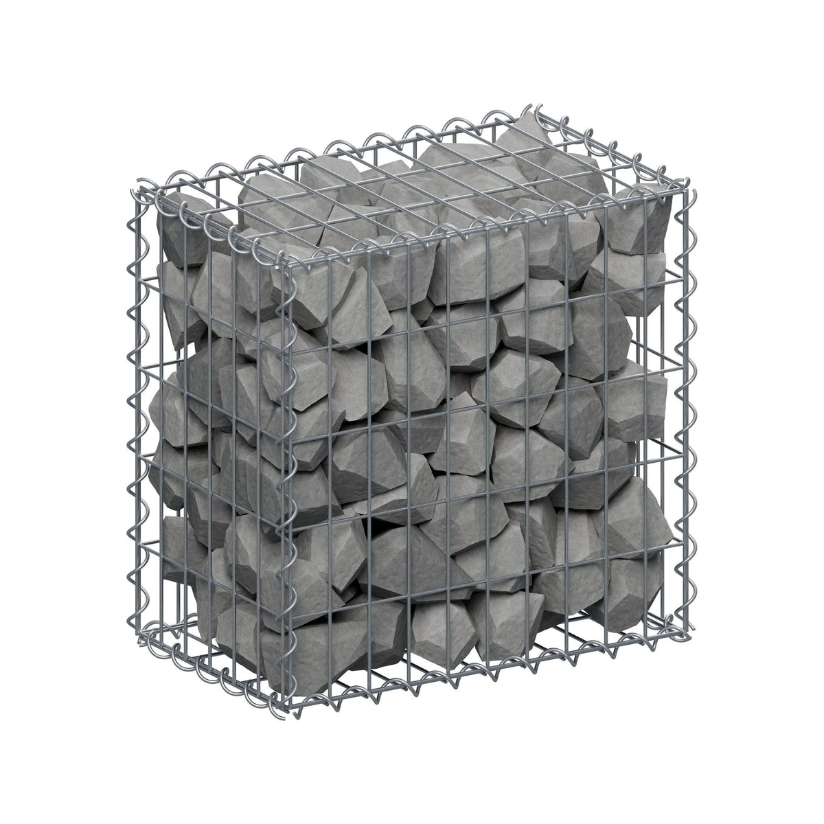 Schanskorf 50 cm x 50 cm x 30 cm (L x H x D), maaswijdte 5 cm x 10 cm, spiraal