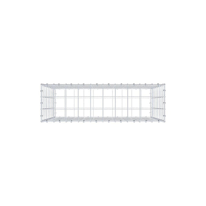 Gabion 100 cm x 90 cm x 30 cm (L x H x D), maskstorlek 10 x 10 cm, spiralring
