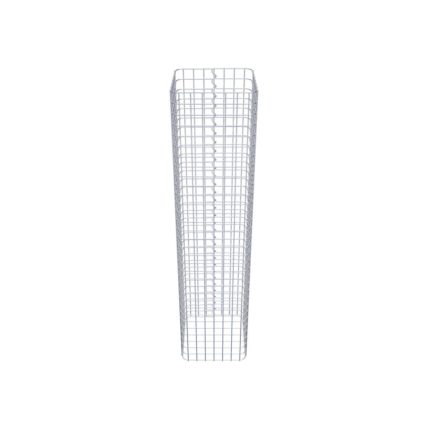 Gabionensäule eckig 37 cm x 37 cm, 160 cm Höhe, MW 5 cm x 5 cm
