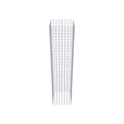 Gabionensäule eckig 37 cm x 37 cm, 160 cm Höhe, MW 5 cm x 5 cm