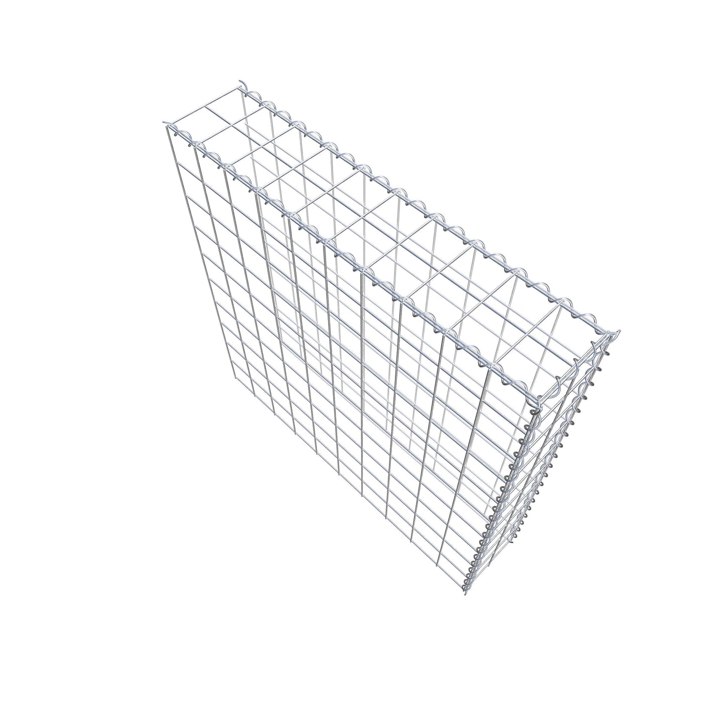Add-on schanskorf type 4 100 cm x 100 cm x 20 cm (L x H x D), maaswijdte 10 cm x 10 cm, spiraal