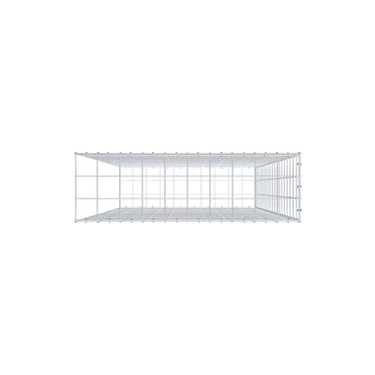 Opzetpaal type 2 200 cm x 100 cm x 30 cm (L x H x D), maaswijdte 10 cm x 10 cm, C-ring