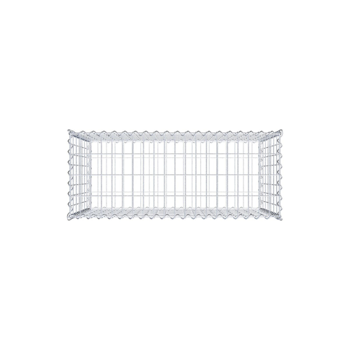 Gabione 100 cm x 70 cm x 40 cm (L x H x T), Maschenweite 5 cm x 10 cm, Spirale