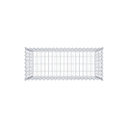 Gabione 100 cm x 70 cm x 40 cm (L x H x T), Maschenweite 5 cm x 10 cm, Spirale
