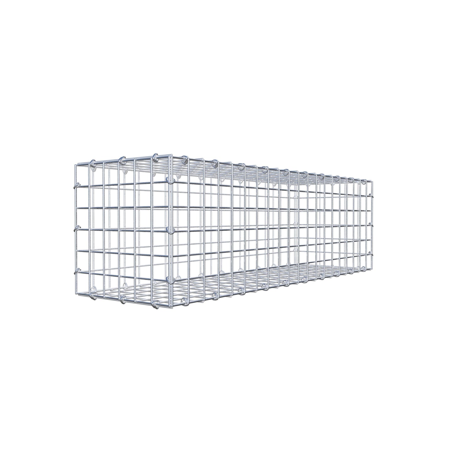 Gabion 100 cm x 30 cm x 30 cm (L x H x D), maskstorlek 5 cm x 5 cm, C-ring