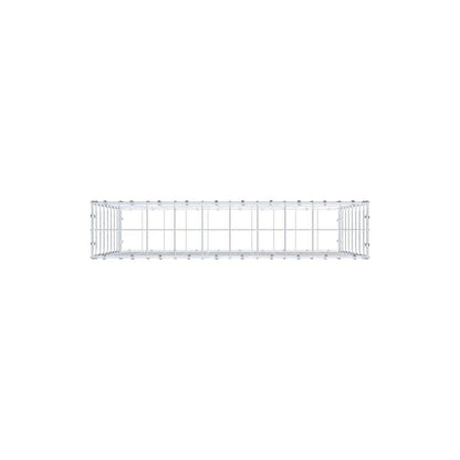 Gabion 100 cm x 80 cm x 20 cm (L x H x D), mesh size 10 x 10 cm, spiral ring