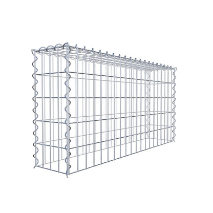 Anbaugabione Typ 3 100 cm x 50 cm x 20 cm (L x H x T), Maschenweite 5 cm x 10 cm, Spirale