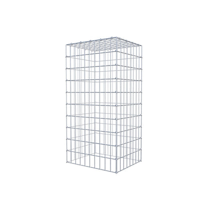 Gavión complementario de tipo 3 100 cm x 40 cm x 50 cm (L x A x P), malla 5 cm x 10 cm, anillo en C