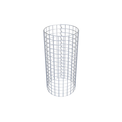 Coluna de gabião redonda 37 cm de diâmetro, 80 cm de altura, malhagem 5 cm x 5 cm
