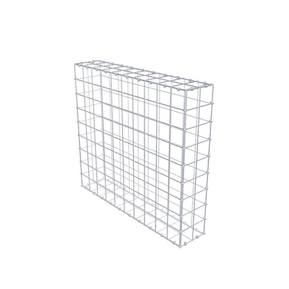 Gabion 100 cm x 90 cm x 20 cm (L x H x D), maskstorlek 10 x 10 cm, spiralring