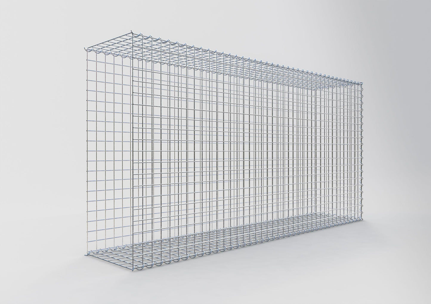 Add-on schanskorf type 2 200 cm x 100 cm x 40 cm (L x H x D), maaswijdte 5 cm x 5 cm, spiraalvormig