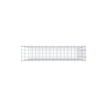 Monteret gabion type 2 100 cm x 90 cm x 20 cm, maskestørrelse 5 cm x 10 cm, C-ring