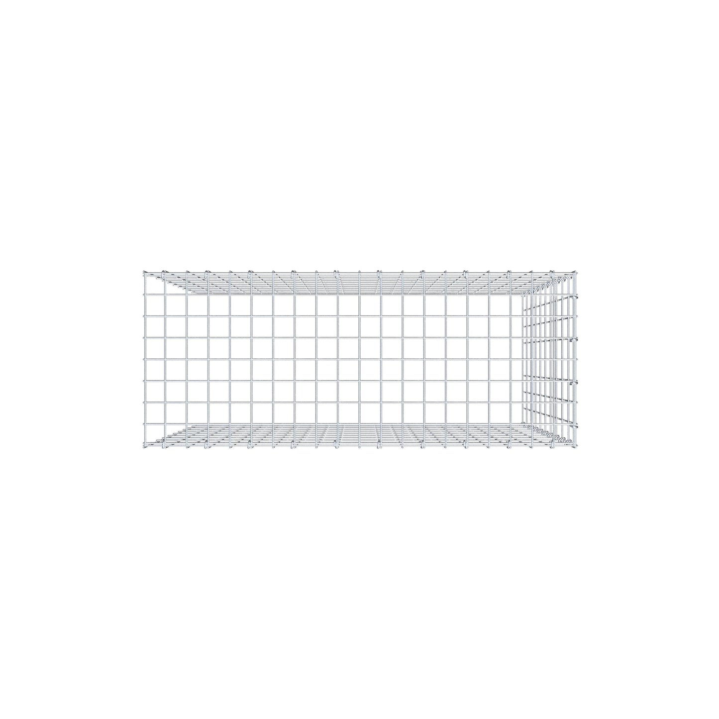 Add-on schanskorf type 4 100 cm x 100 cm x 40 cm (L x H x D), maaswijdte 5 cm x 10 cm, C-ring